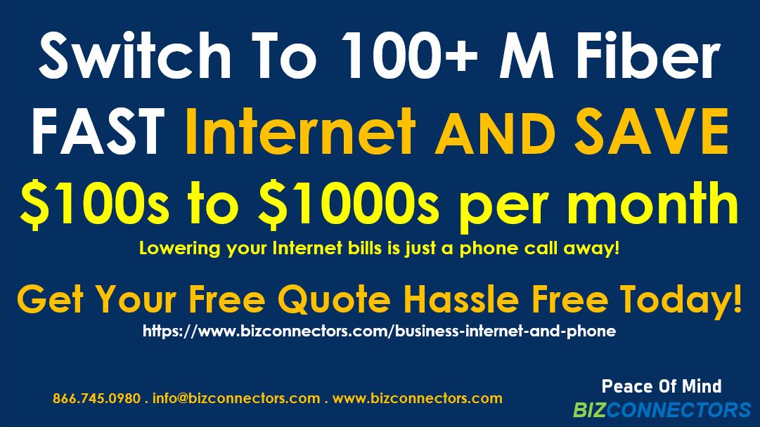 Save $100s to $1000s per month & Get Faster Fiber Internet