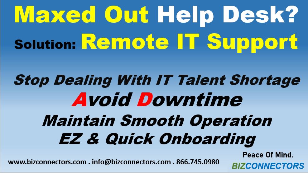 Solve IT Talent Shortage and Retention - Remote IT Support