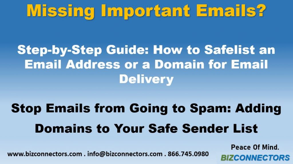 Step-by-Step Guide: How to Safelist a Domain for Email Delivery